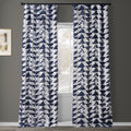 Exclusive Fabrics Triad Gold Printed Cotton Twill Curtain Panel