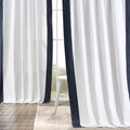 Exclusive Fabrics Vertical Colorblock Panama Curtain