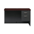 Executive Modular 24 X 48 Single Pedestal Right Return Charcoal Mah