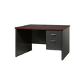 Executive Modular 30 X 48 Right Hand Single Pedestal Desk Charcoal Mah