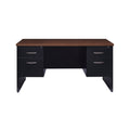 Executive Modular 30 X 60 Double Pedestal Office Desk Black Walnut