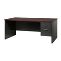 Executive Modular 36 X 72 Right Hand Single Pedestal Desk Charcoal Mah