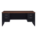 Executive Modular 36 X 72 Double Pedestal Office Desk Black Walnut