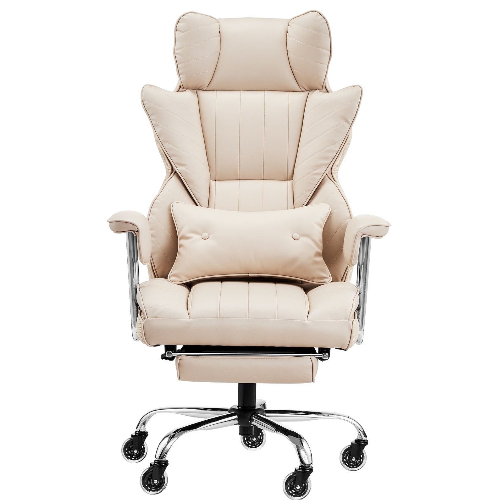 Executive Office Chair With Footrest 400 Lbs Capacity With Heavy Duty Pu Leather Wide Office Chair Big And Tall Office Chairs