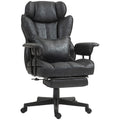 Executive Office Chair 400Lbs Big And Tall Office Chair With Foot Rest With Lumbar Support Reclining Function And Wide Seat