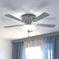 Vaxcel Expo 42 Flushmount Ceiling Fan Satin Nickel