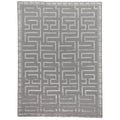 Exquisite Rugs Metro Velvet Silver New Zealand Wool And Silk Rug 10 X 14