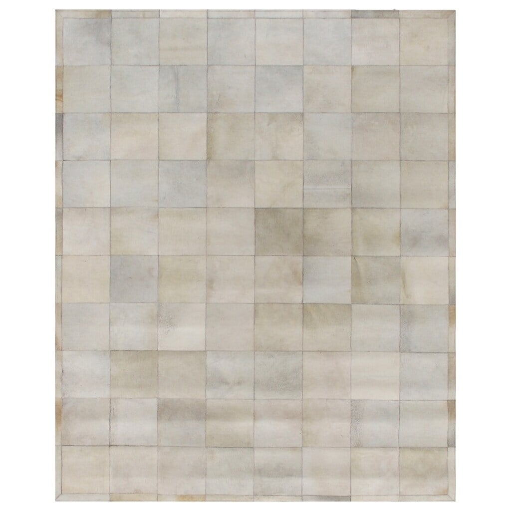 Exquisite Rugs Natural Ivory Leather Hair On Hide Rug 5 X 8 . 5 X 8