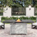 Extendable 50 000Btu Rectangle Aluminum Alloy Fire Pit Table