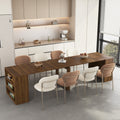 Extendable Foldable Dining Room Table For 1 10 People Wood Multifunctional Rectangle Expandable Console Kitchen Living Furniture