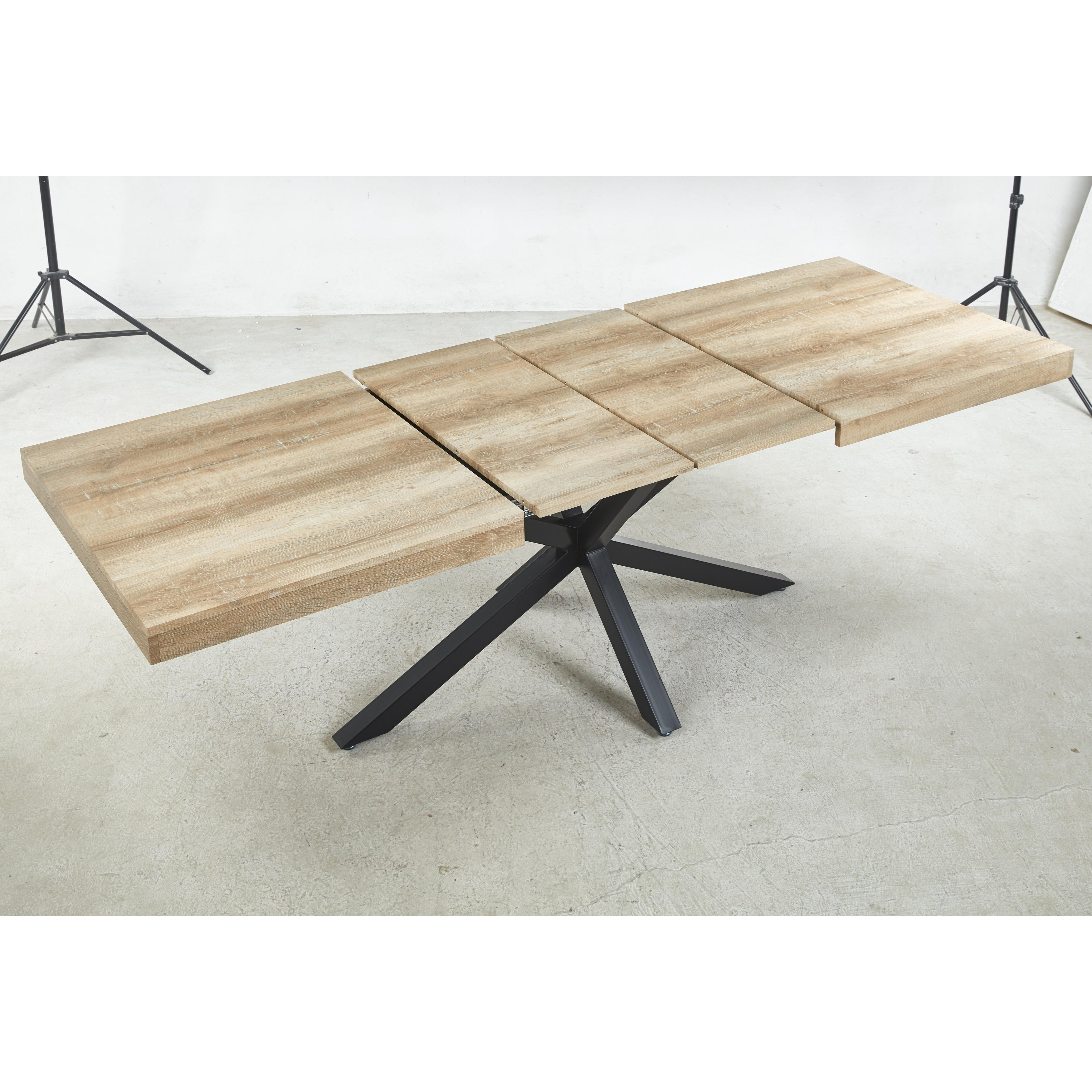 Extendable Multi Function Table Mdf Top For Dining Office And Coffee Walnut