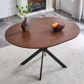 Extendable Round Dining Table 43 To 54 Space Saving Dining Table With Sturdy Metal Legs For Small Apartment Living Room