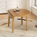 Extendable Round Dining Table For 2 4 People Folding Dining Table With Adjustable Size For Small Apartments And Dining Areas