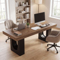 Extra Long Double Computer Desk For Home Office 78.7 Two Person Desk Modern Writing Table Large Shared Workspace