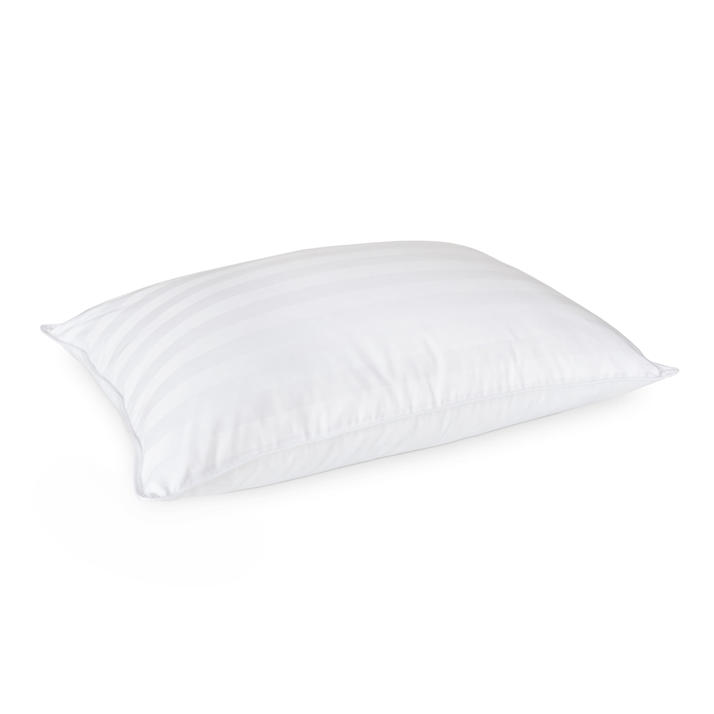 Extra Soft Stomach Sleeper Blue Damask Cotton White Down Pillow