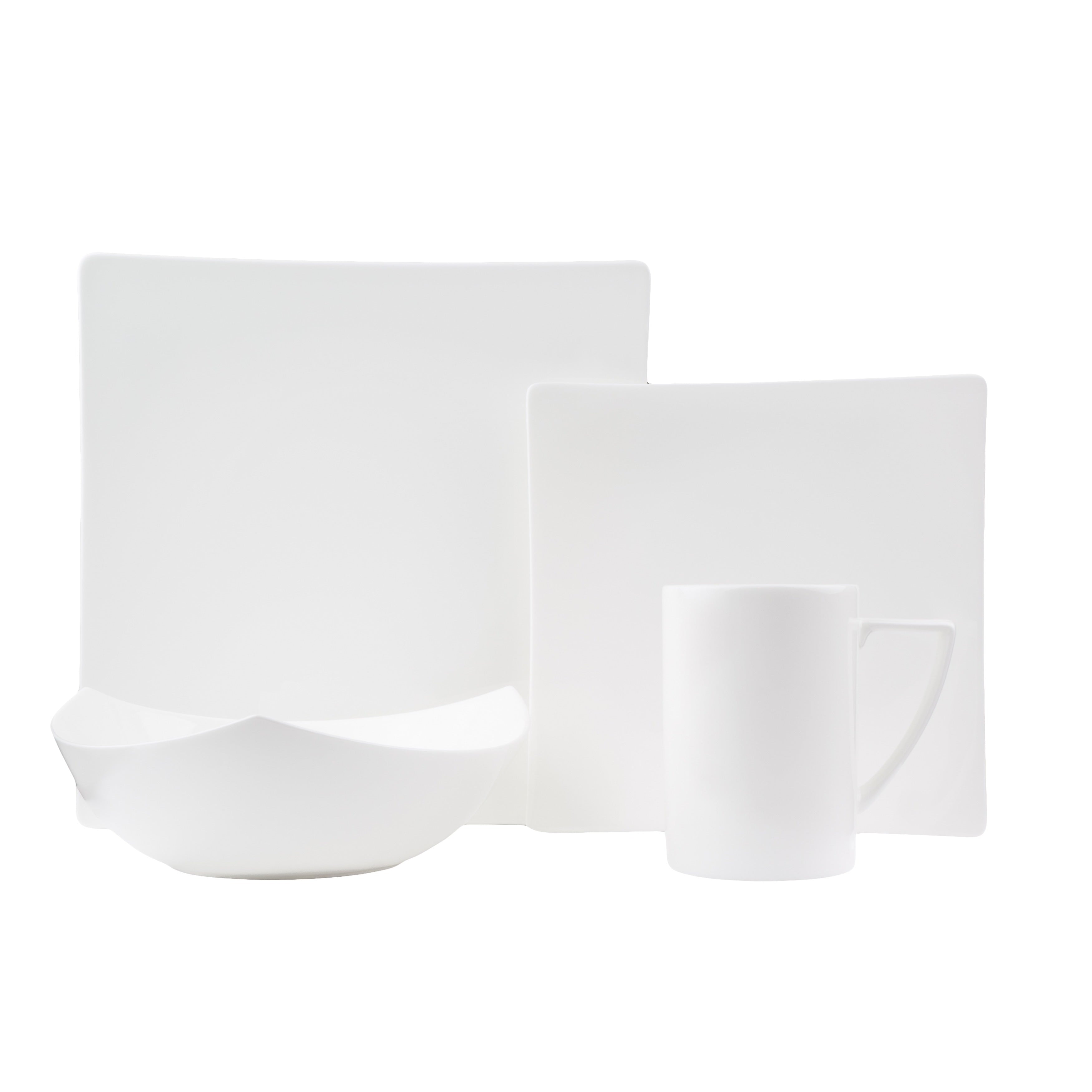 Extreme White 16 Piece Dinner Set