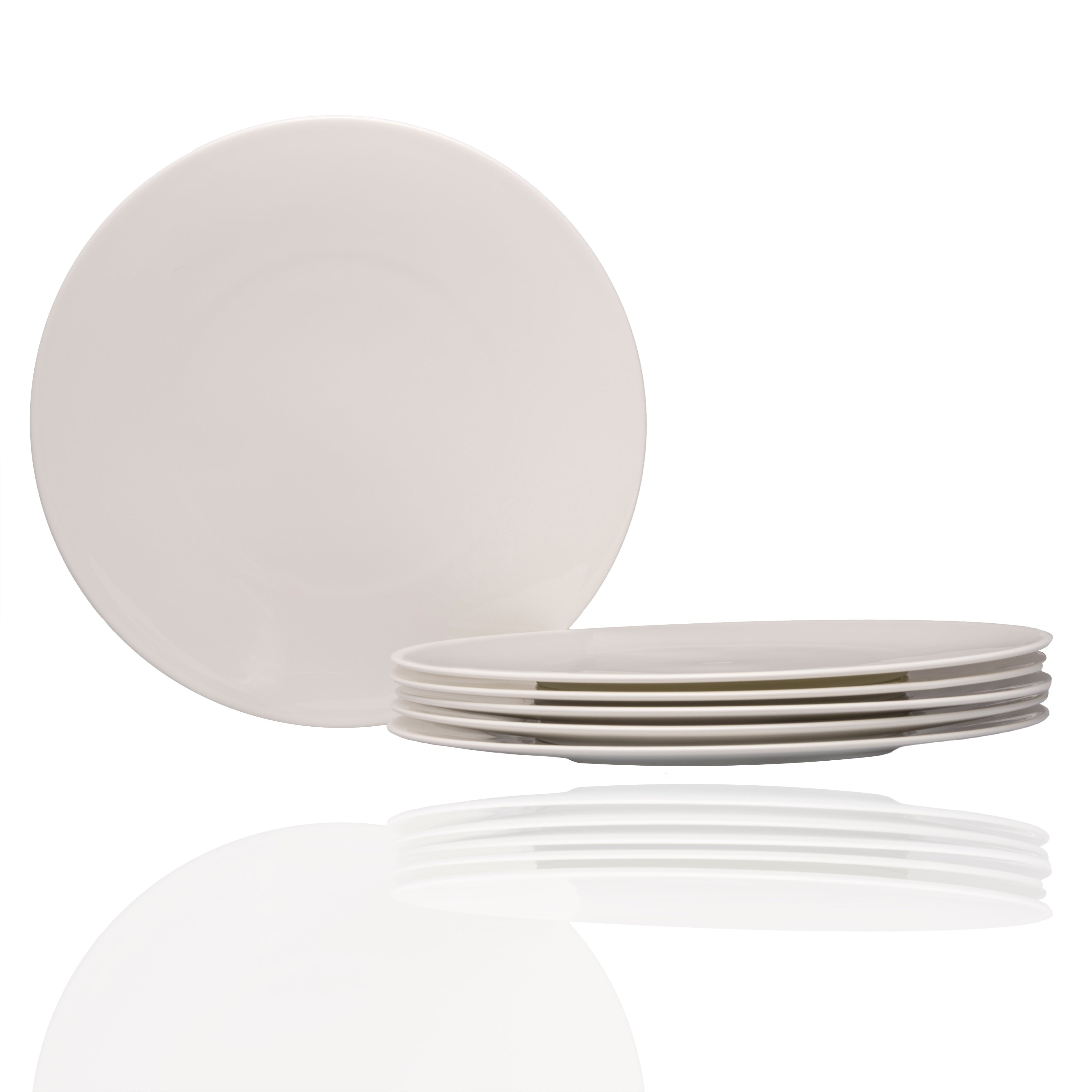 Extreme White Round Dinner Plate 10.75 Set Of 6
