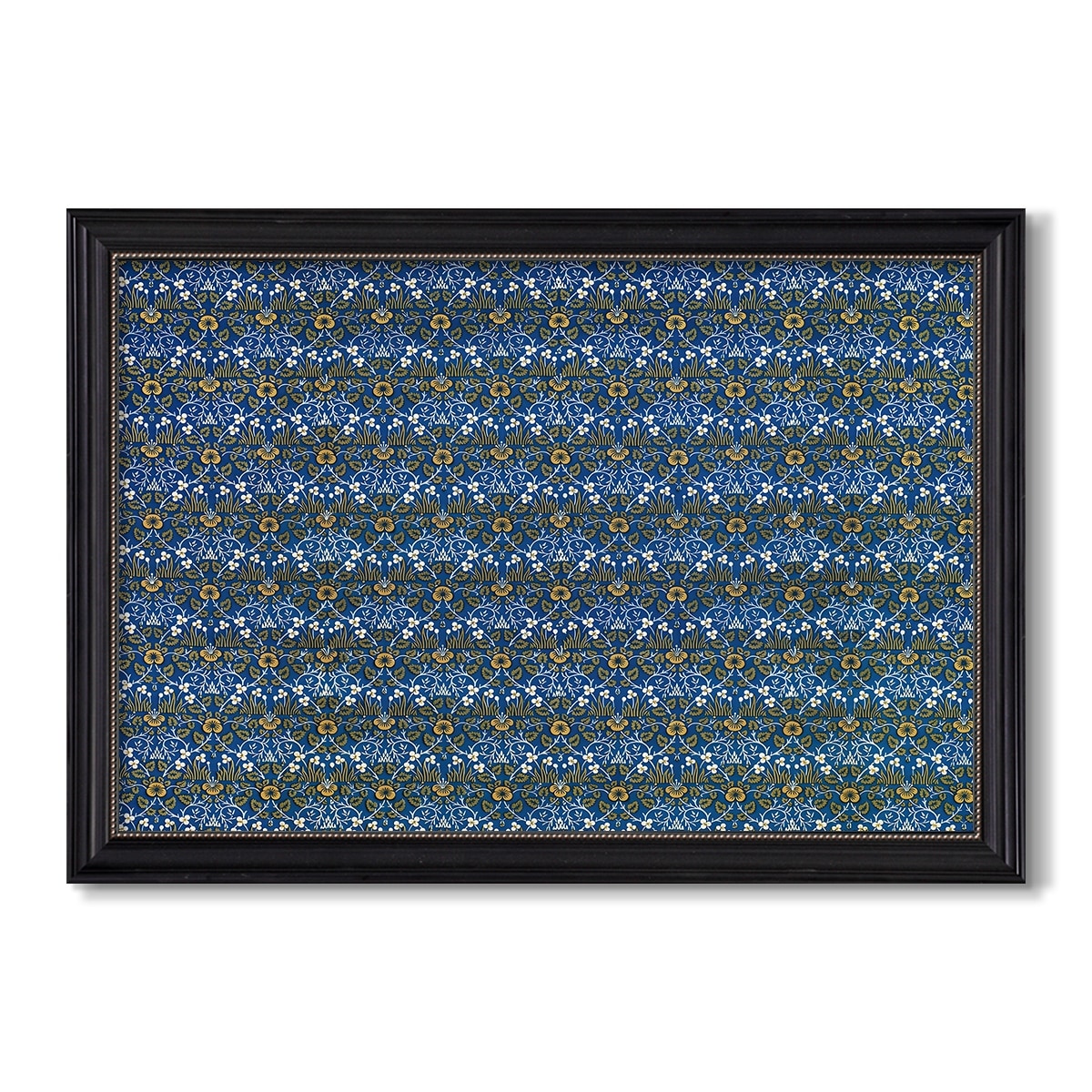 Eyebright Green And Yellow C 1883 William Morris Custom Framed Canvas