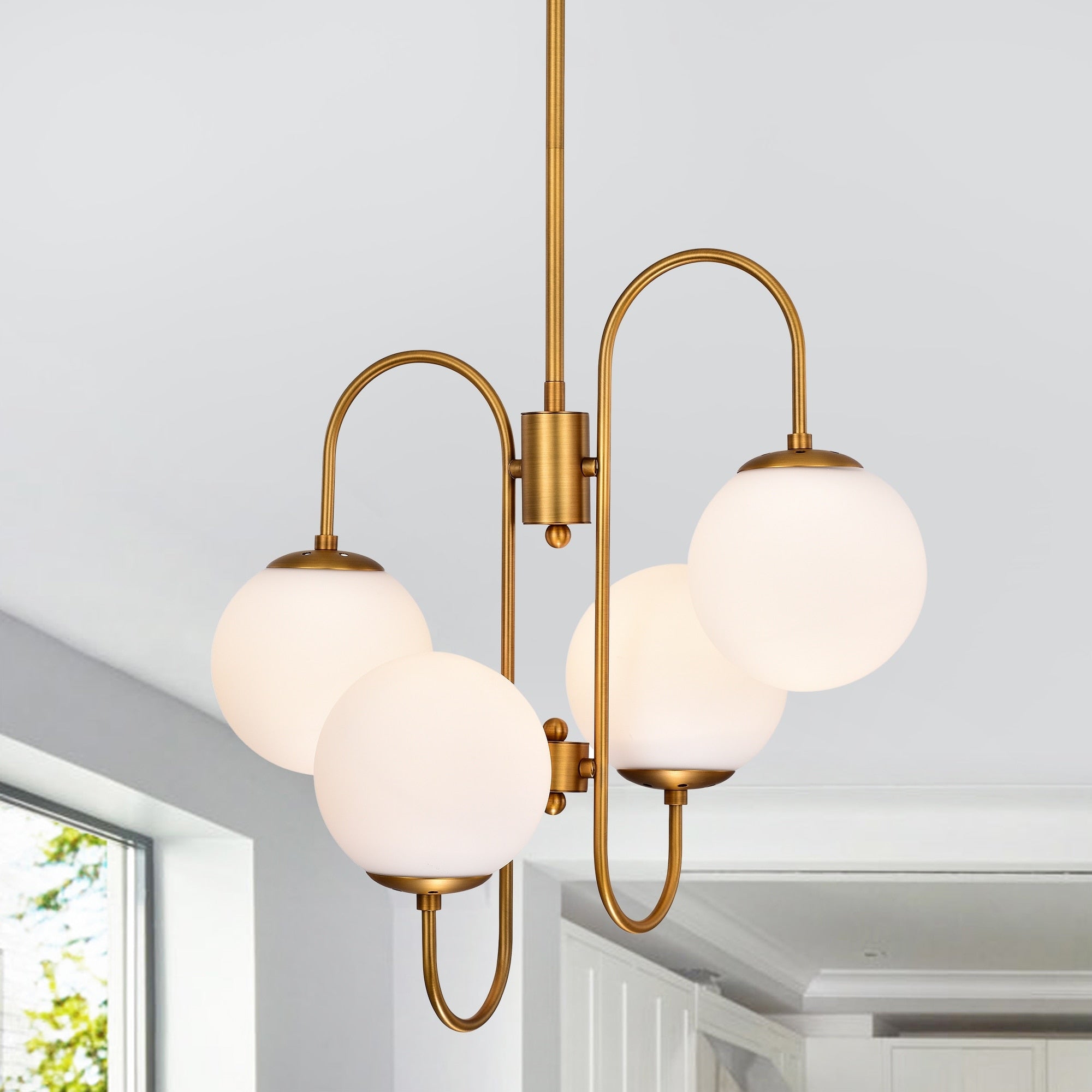 Eziz Gold 4 Light Chandelier