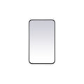 Ezra Soft Corner Metal Rectangular Mirror
