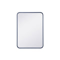 Ezra Soft Corner Metal Rectangular Mirror