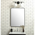 Ezra Soft Corner Metal Rectangular Mirror