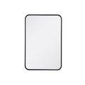 Ezra Soft Corner Metal Rectangular Mirror