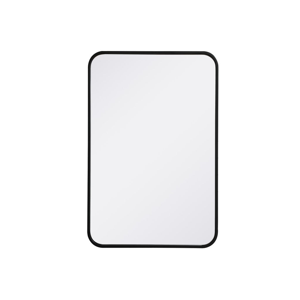 Ezra Soft Corner Metal Rectangular Mirror