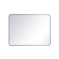 Ezra Soft Corner Metal Rectangular Mirror