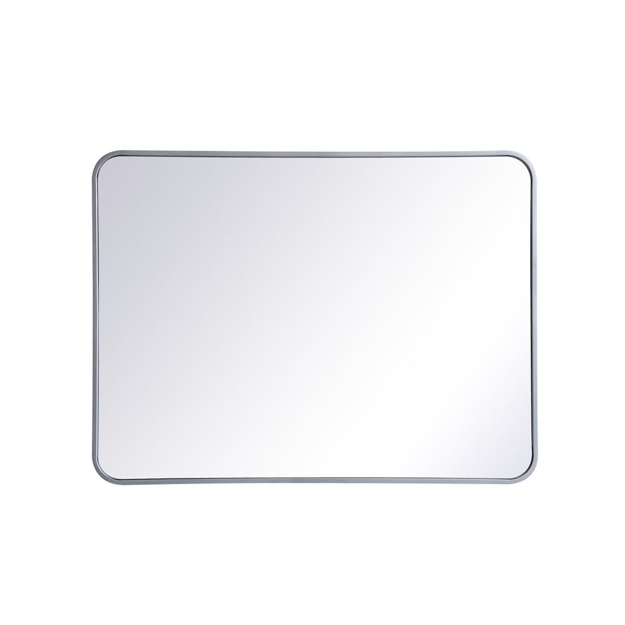 Ezra Soft Corner Metal Rectangular Mirror