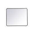 Ezra Soft Corner Metal Rectangular Mirror
