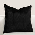 F Scott Fitzgerald Black Faux Fur High Kicks Accent Throw Pillow