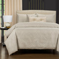 F Scott Fitzgerald Deco Platinum Duvet Cover And Insert Set