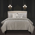 F Scott Fitzgerald Jazz Club Silver Luxury Bedding Set