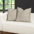 F. Scott Fitzgerald Deco Platinum Throw Pillow