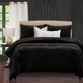Silver Orchid Bert Twin 5 Piece Faux Fur Duvet Set