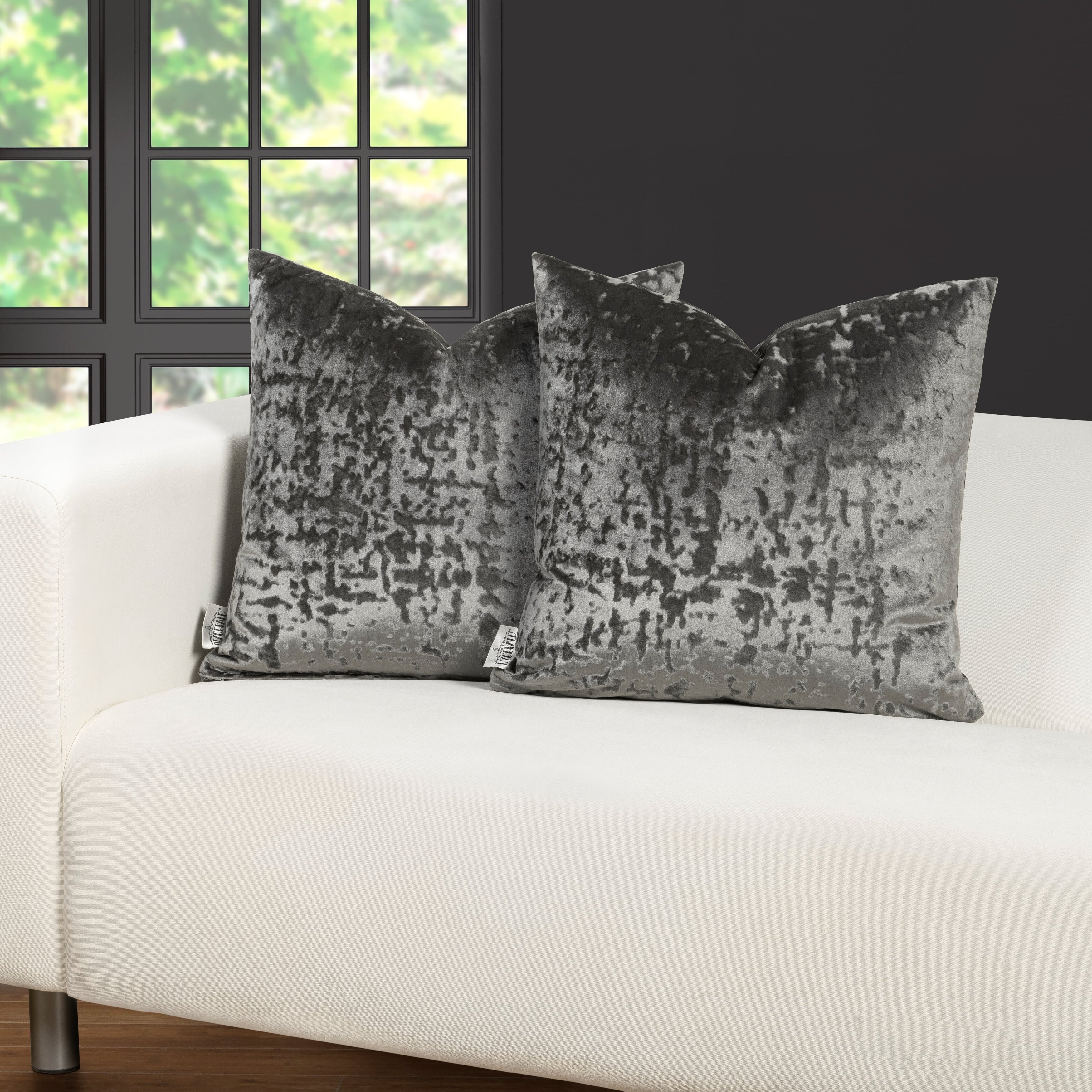 F. Scott Fitzgerald High Society Silver Throw Pillow