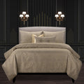 F Scott Fitzgerald Jazz Club Bronze Luxury Bedding Set