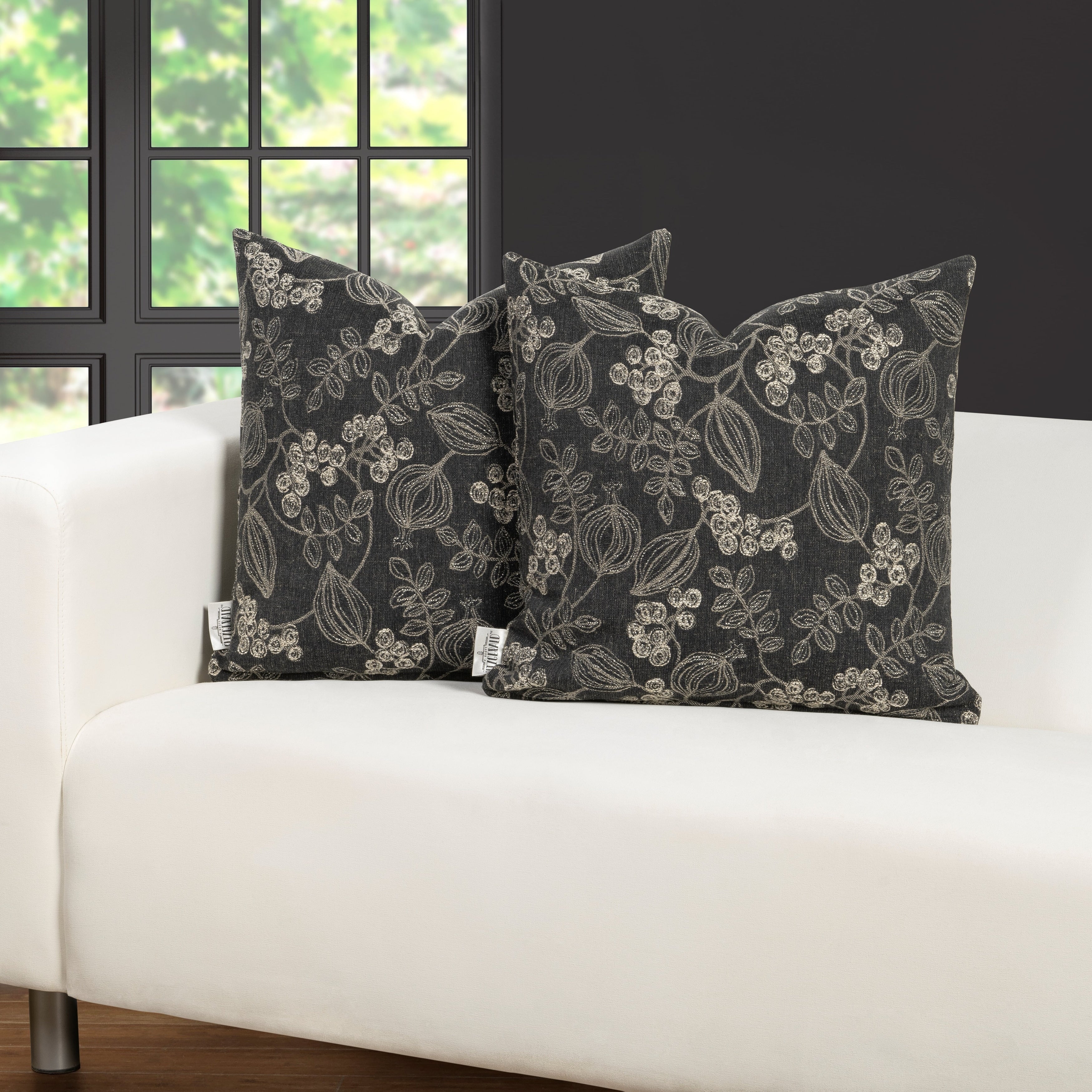 F. Scott Fitzgerald Whymsical Blooms Throw Pillow
