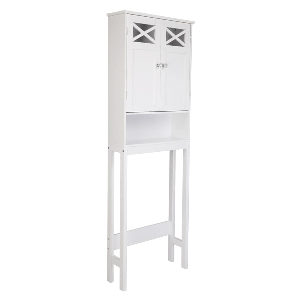 Fch Double Door Fork Toilet Cabinet White Double Door