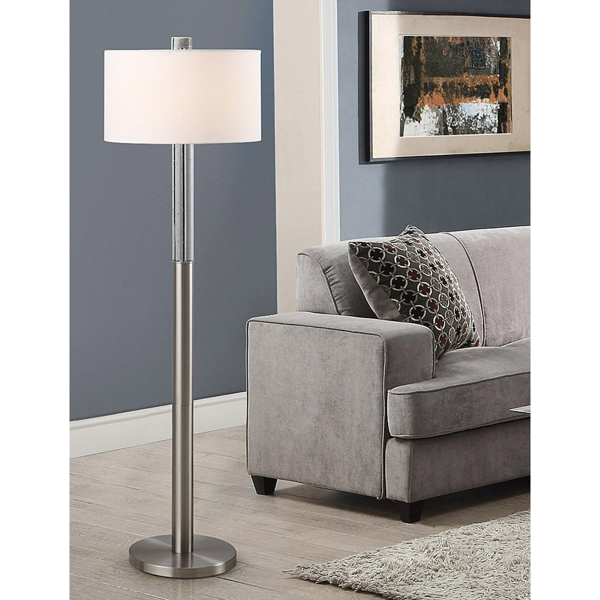 Hometrend Fusion Bubble Crystal 62.5 Inch H Floor Lamp