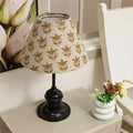 Fabdivine 7 Patti Handmade Pure Linen Hand Block Print Lampshade Boho Chic Eco Friendly Table Lamp For Home D Cor