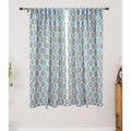 Fabdivine Ethnic Handmade Floral Block Print Curtain Panel For Elegant Home Window D Cor Juhi