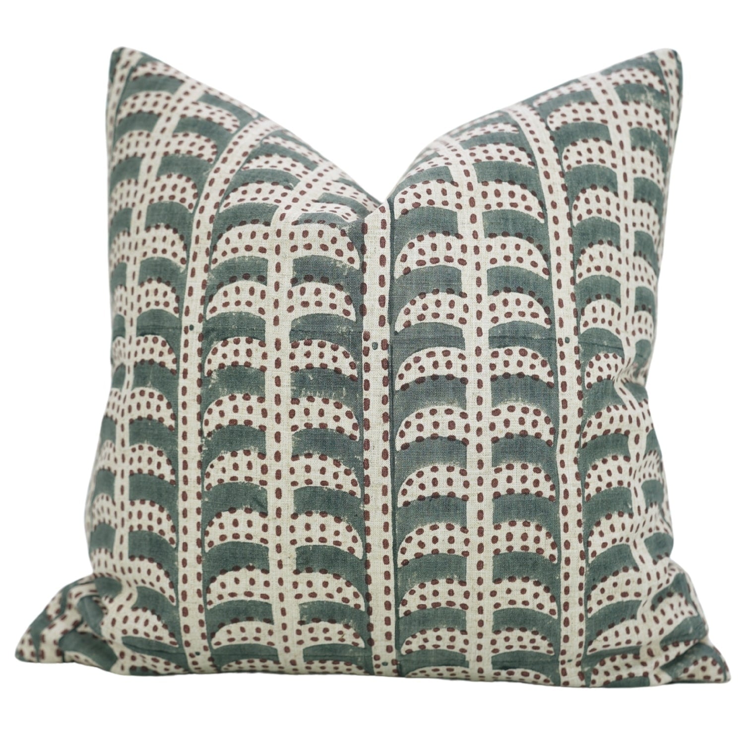 Fabdivine Hand Block Home Decorative Accent Sofa Couch Throw Linen Cushion Cover