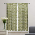 Fabdivine Hand Block Print Pure Linen Fabric Window Drape Home Accent Room Curtain 7Patti