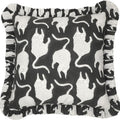 Fabdivine Handmade Frill Black Both Side Cotton Pillow Cover Block Print Home D Cor Mushak