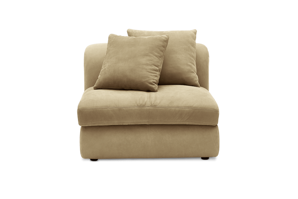 Fable Leather Armless Couch