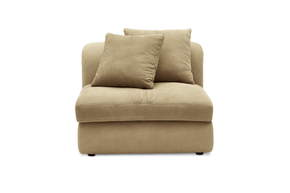 Fable Leather Armless Couch