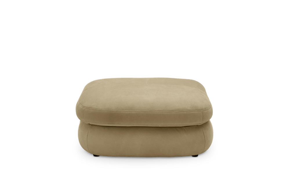 Fable Leather Side Ottoman