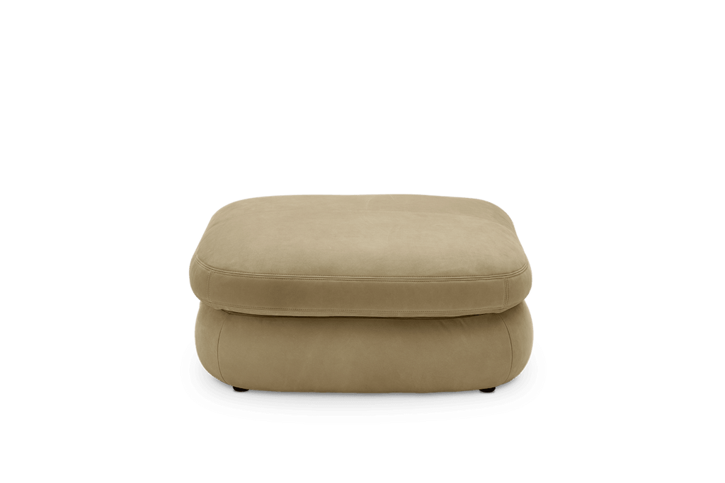Fable Leather Side Ottoman